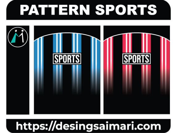 Pattern Sports Degrade Blue