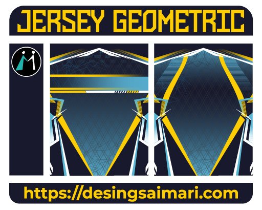 Jersey Geometric Blue