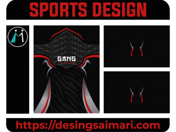 Sports Design Red&Black